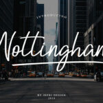 Nottingham Script Font Poster 1