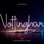 Nottingham Script Font Poster 1