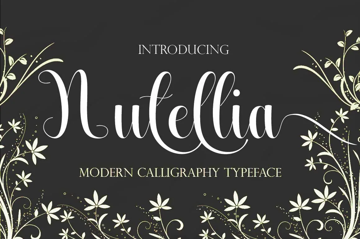 Nutellia Font Nutellia Font Poster 1