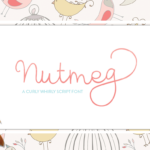 Nutmeg Script Font Poster 1
