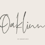 Oaklinn Script Font Poster 1