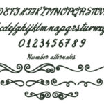 Oblique Script Font Poster 5