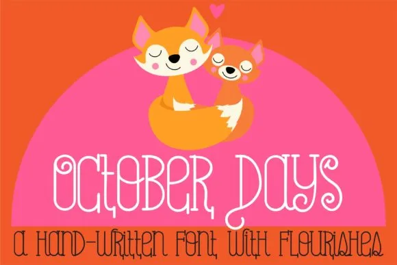 October Days Font Poster 1