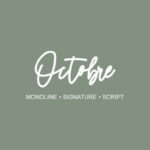 Octobre Font Poster 1