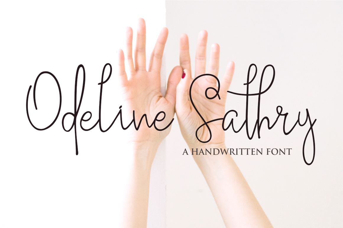 Odeline Sathry Font Poster 1