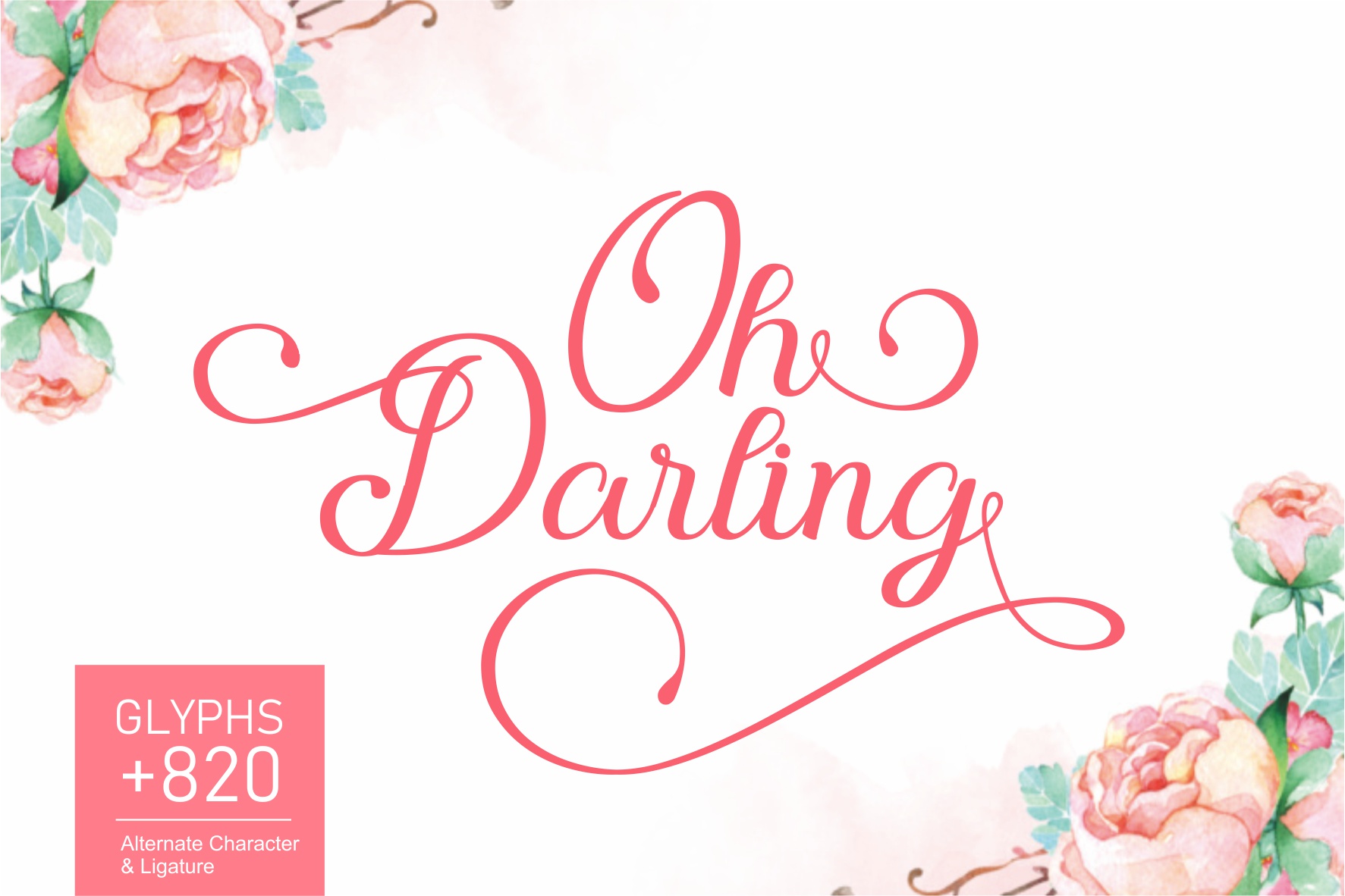 Oh Darling Font Poster 1