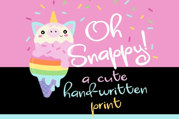 Oh Snappy! Font Oh Snappy! Font Poster 1