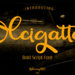 Olcigatte Font Poster 1