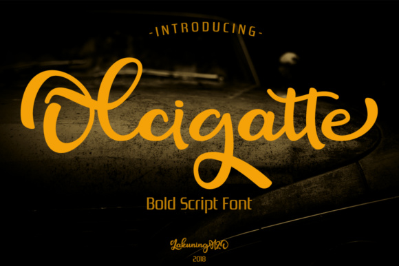 Olcigatte Font Poster 1