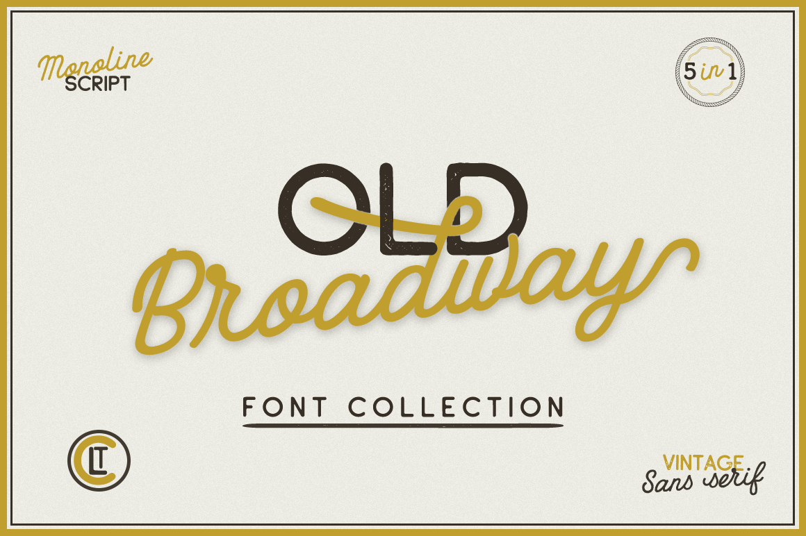 Old Broadway Font Poster 1