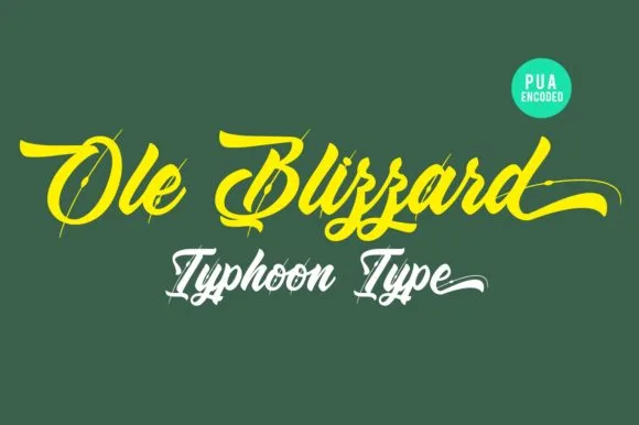 Ole Blizzard Font Ole Blizzard Font Poster 1