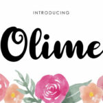 Olime Font Poster 1