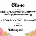 Olime Font Poster 5