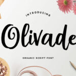 Olivade Font Poster 1