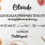 Olivade Font Poster 6