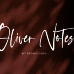 Oliver Notes Font Poster 1