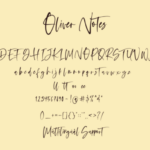 Oliver Notes Font Poster 10