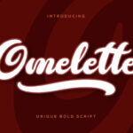 Omelette Font Poster 1