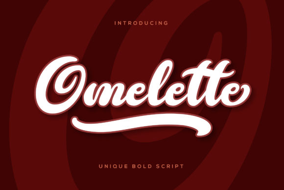 Omelette Font Poster 1