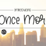 Once More Font Poster 1