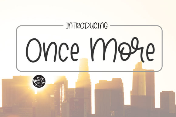 Once More Font Poster 1