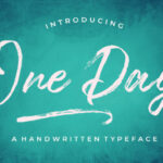 One Day Font Poster 1