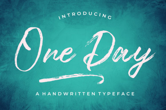One Day Font Poster 1