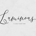 One Luminous Font Poster 1