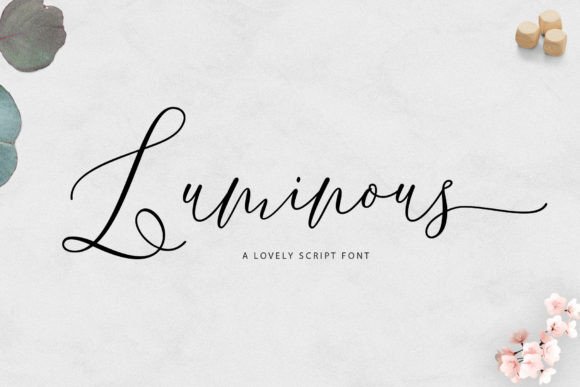 One Luminous Font Poster 1