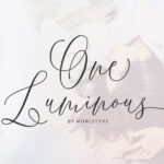 One Luminous Font Poster 12