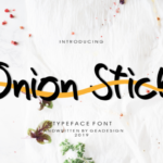 Onion Stick Font Poster 1