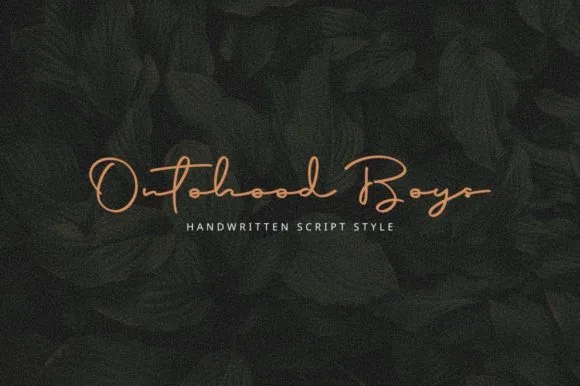 Ontohood Boys Font Poster 1