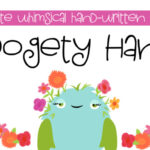 Oogety Hand Font Poster 1