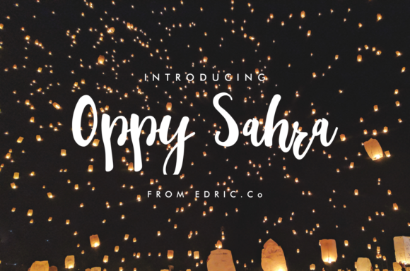 Oppy Sahra Font Poster 1
