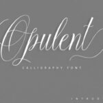 Opulent Script Font Poster 1