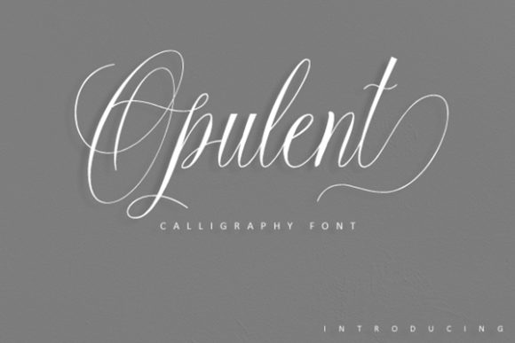 Opulent Script Font Poster 1