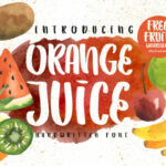 Orange Juice Font Poster 1