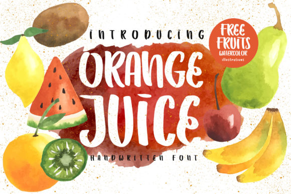 Orange Juice Font Poster 1