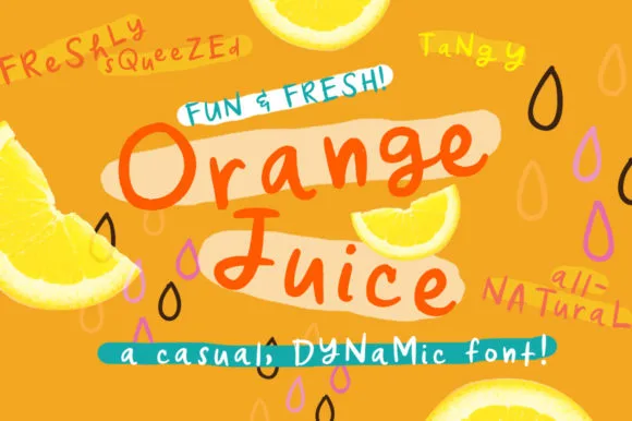 Orange Juice Font Orange Juice Font Poster 1
