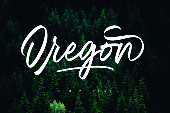 Oregon Script Font Poster 1