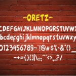 Oretz Font Poster 5