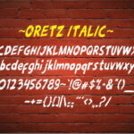 Oretz Font Poster 6