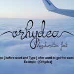 Orhydea Font Poster 2