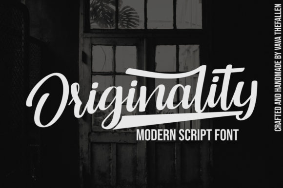 Originality Script Font Poster 1