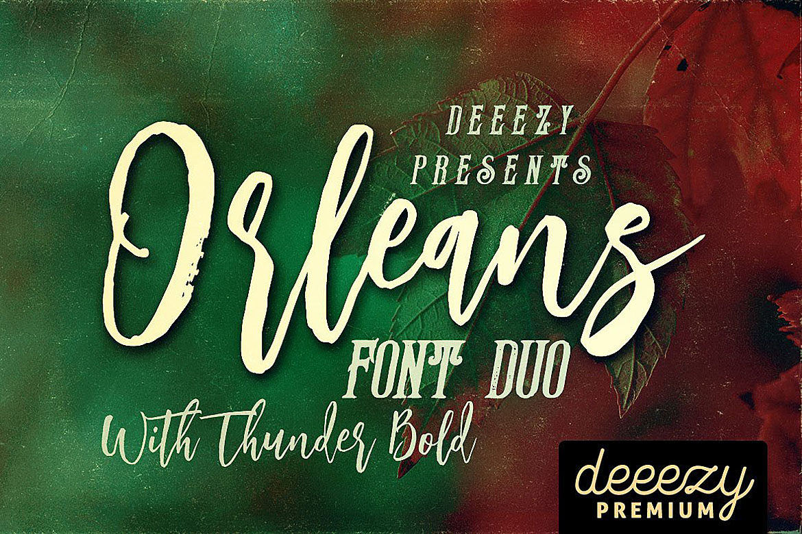 Orleans Script Font Duo Font Poster 1