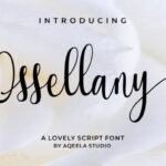 Ossellany Script Font Poster 1