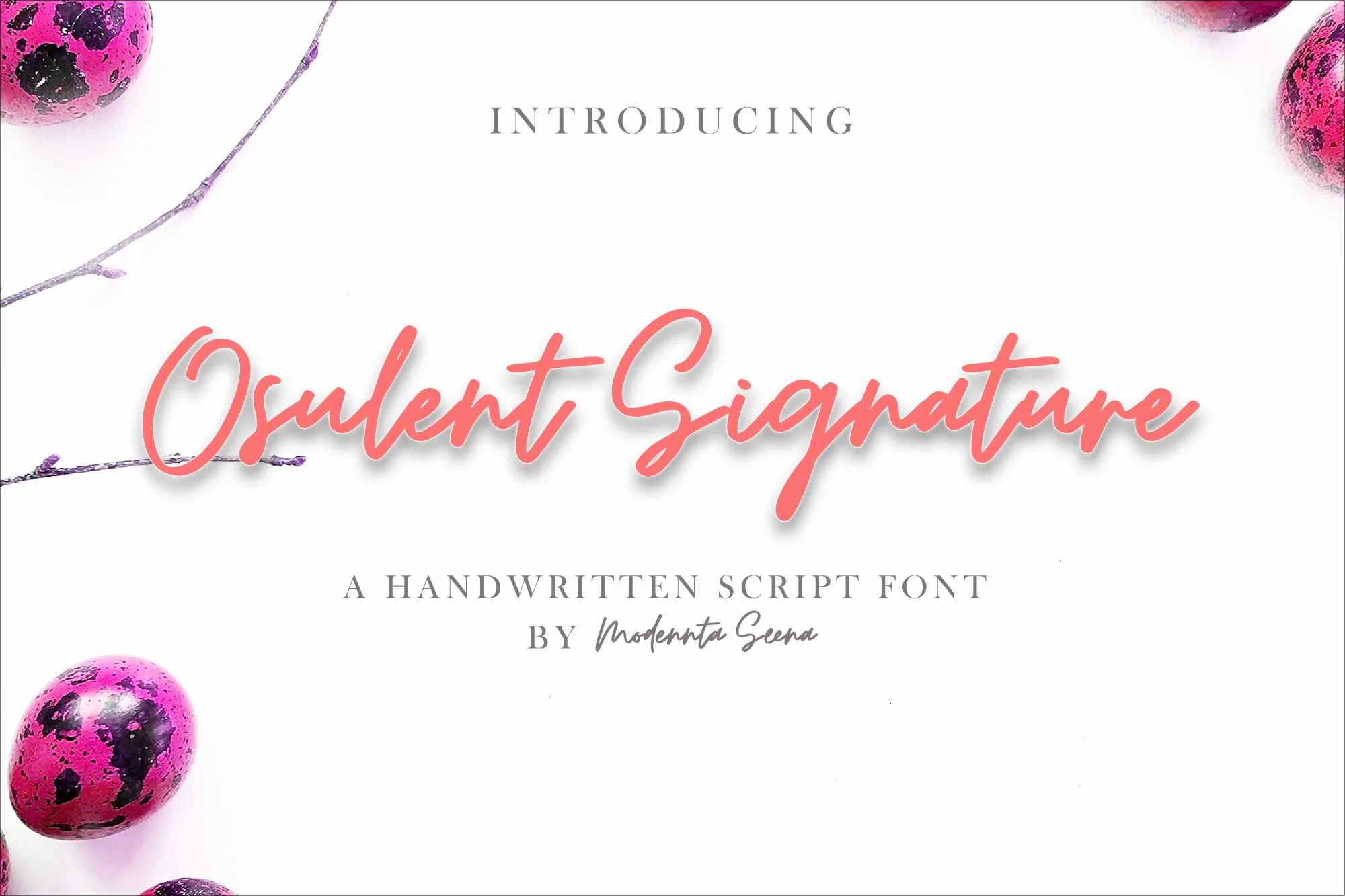 Osulent Font Osulent Font Poster 1