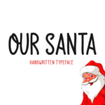 Our Santa Font Poster 1