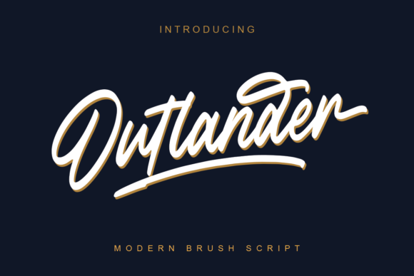 Outlander Brush Script Font Poster 1