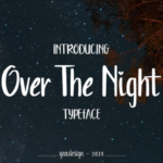 Over the Night Font Poster 1
